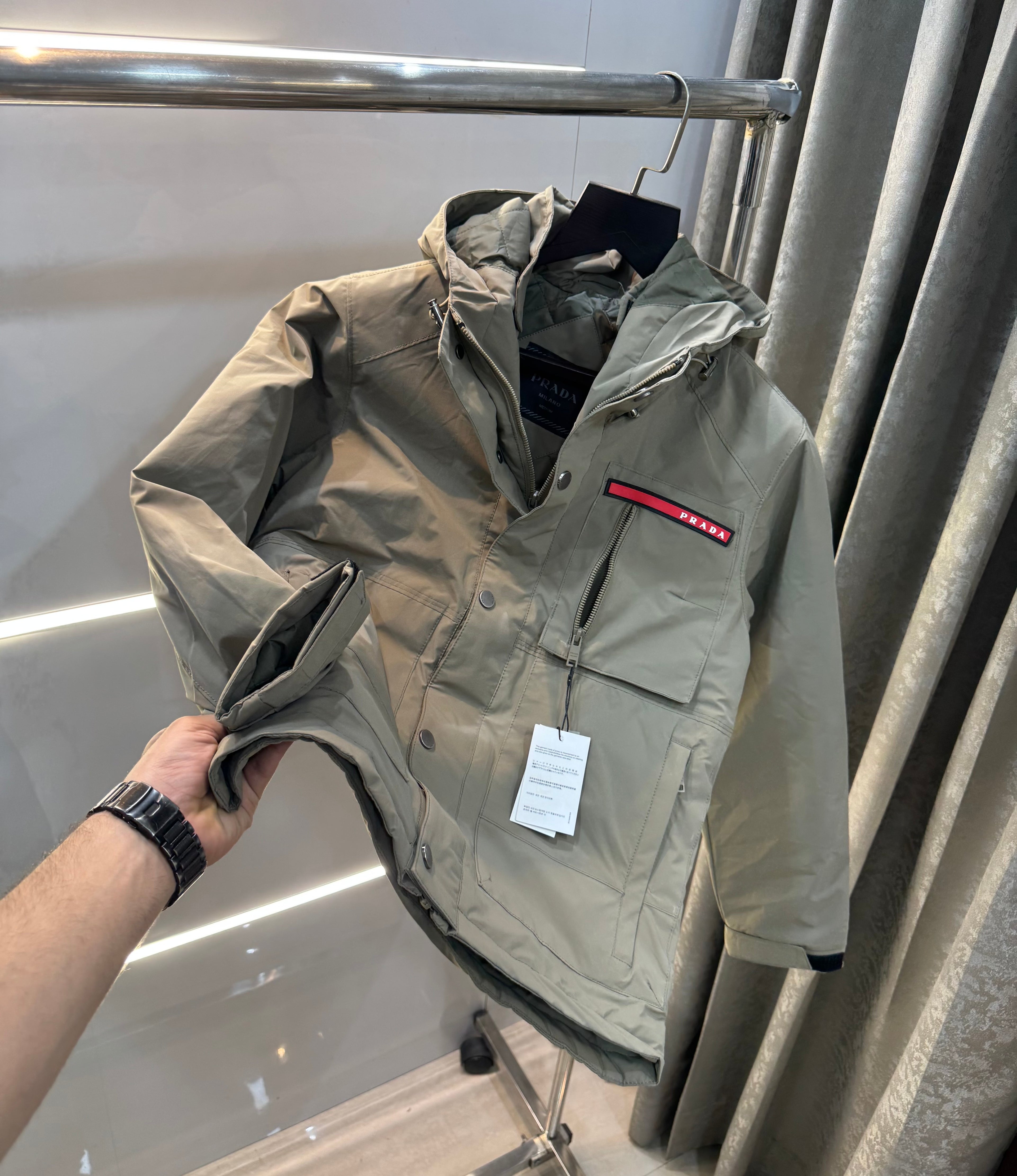 Prad a Milano Beige Imported Puffer Jacket