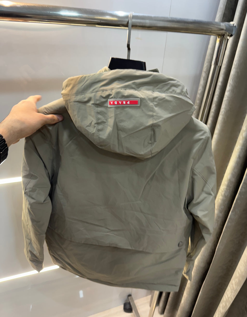 Prad a Milano Beige Imported Puffer Jacket