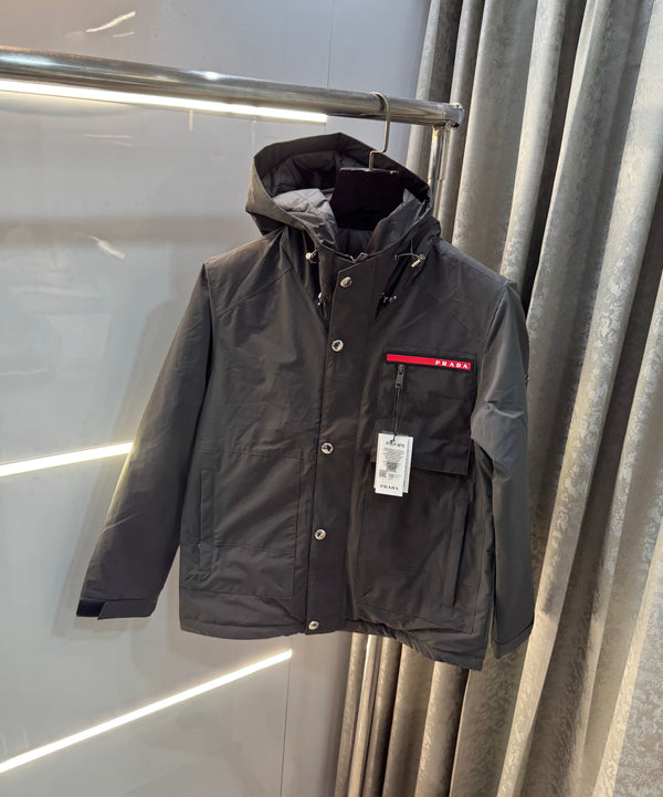 Prad a Milano Dark Grey Imported Puffer Jacket