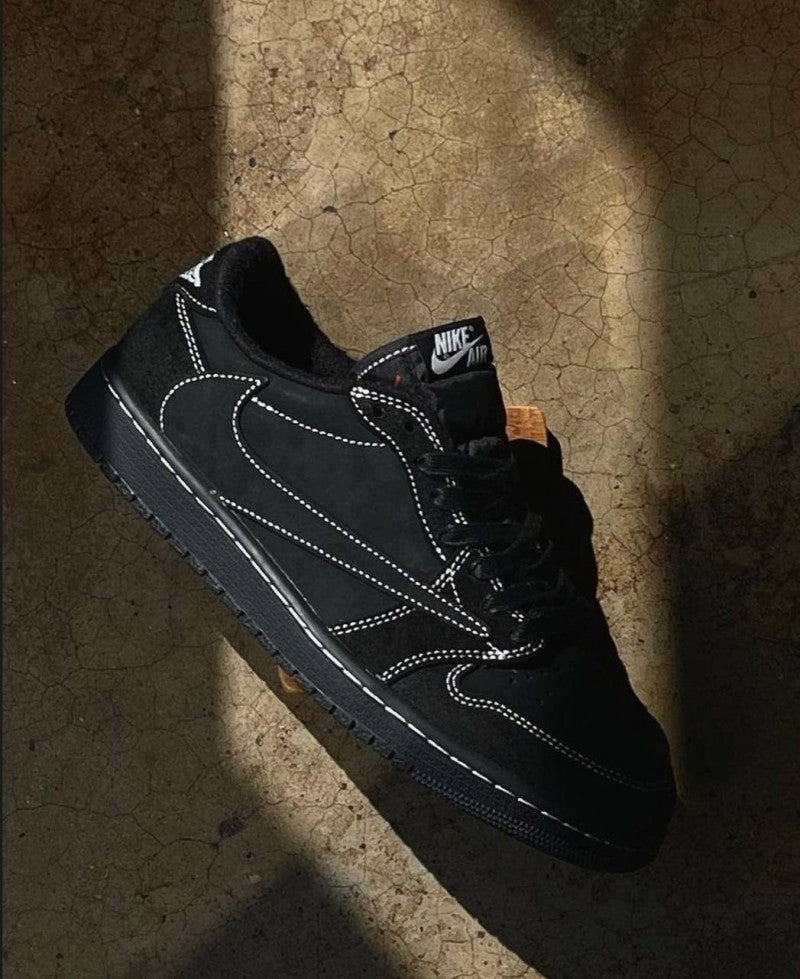 Nike Air Jordan 1 Low X Travis Scott BLACK PHANTOM Heavy Quality