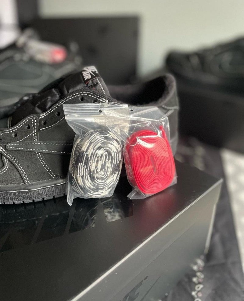Nike Air Jordan 1 Low X Travis Scott BLACK PHANTOM Heavy Quality