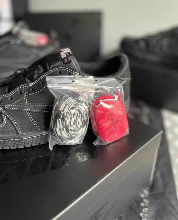 Nike Air Jordan 1 Low X Travis Scott BLACK PHANTOM Heavy Quality
