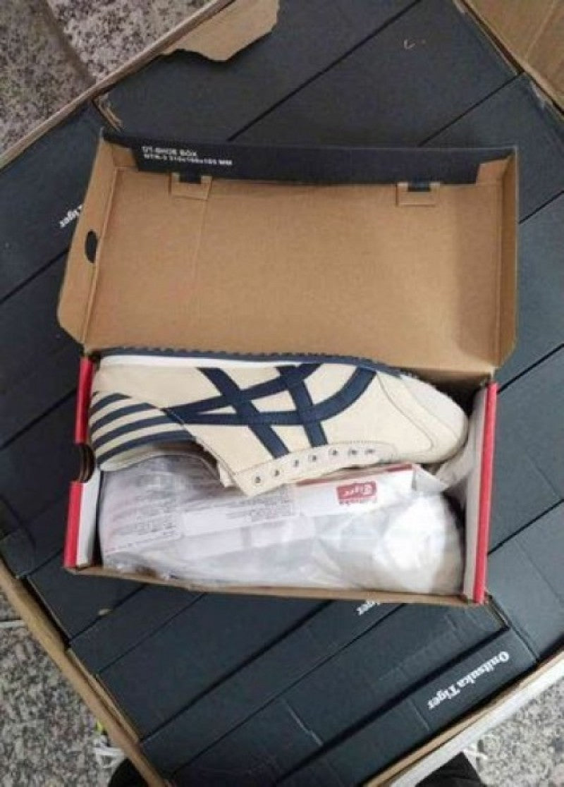 Onitsuka Tiger Slip On PARATY BEIGE NAVY (FIX)