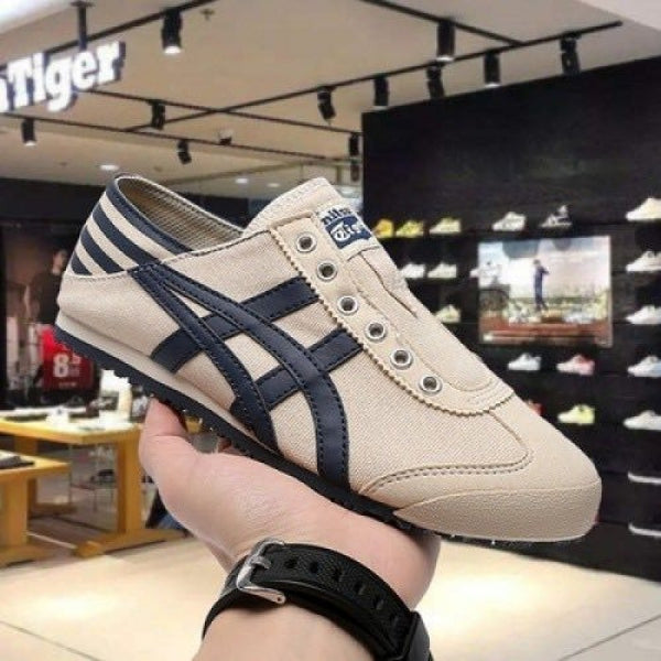 Onitsuka Tiger Slip On PARATY BEIGE NAVY (FIX)