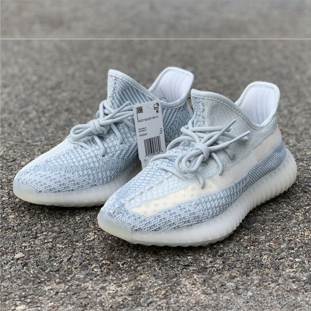Adidas Yeezy Boost 350 V2 Cloud White Non-Reflective Semi UA With Full Accessories D-1820