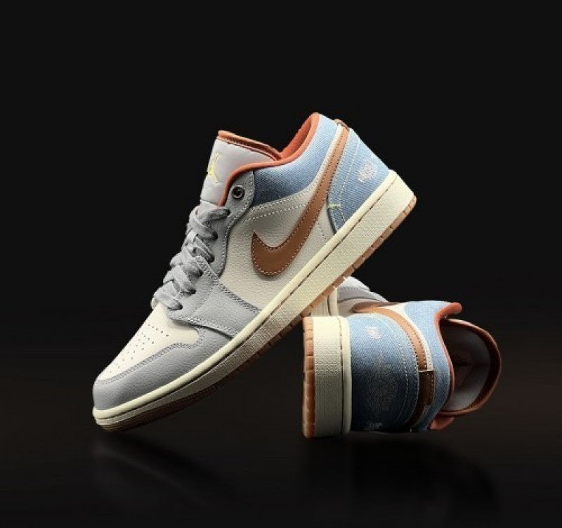 Nike Air Jordan 1 Low Phantom REPAIRED DENIM