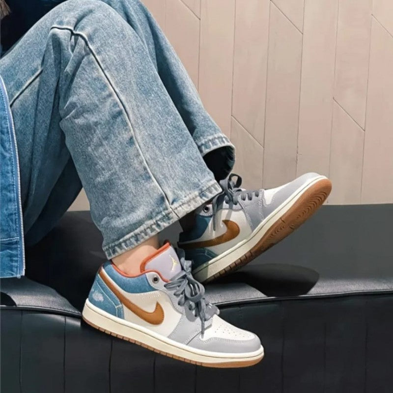 Nike Air Jordan 1 Low Phantom REPAIRED DENIM