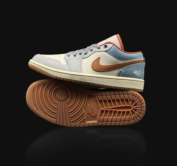 Nike Air Jordan 1 Low Phantom REPAIRED DENIM