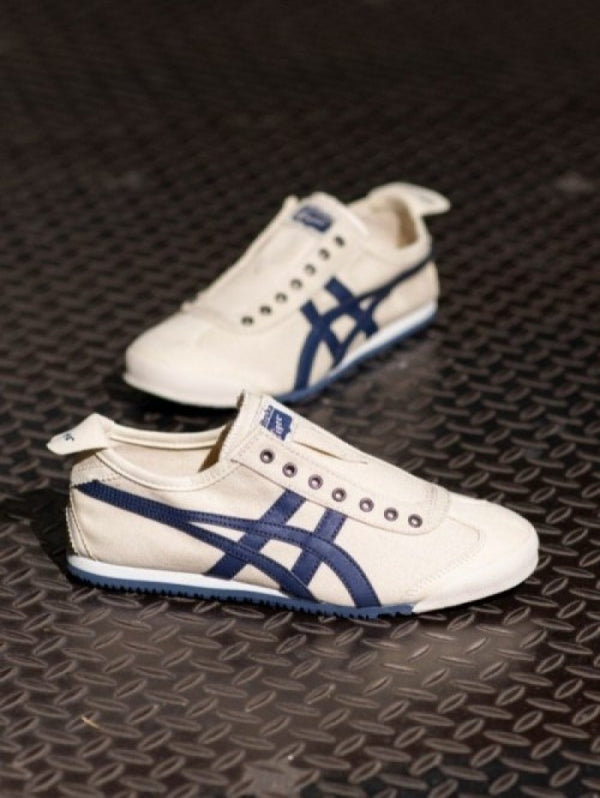 Onitsuka Tiger Mexico 66 Slip On BEIGE NAVY BLUE (FIX)