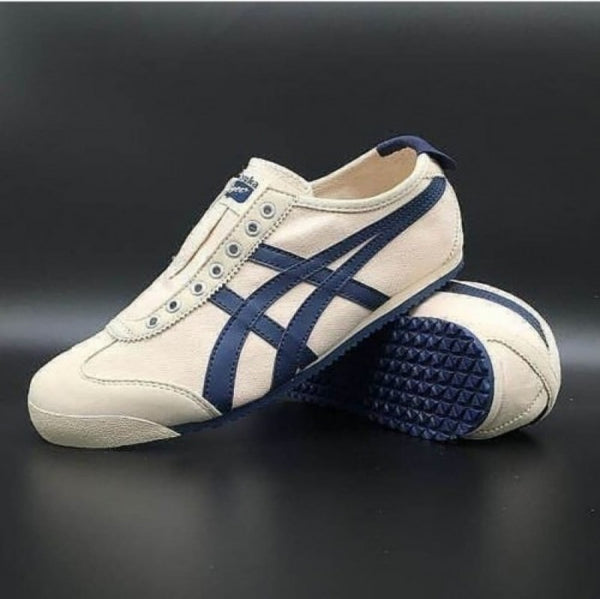 Onitsuka Tiger Mexico 66 Slip On BEIGE NAVY BLUE (FIX)