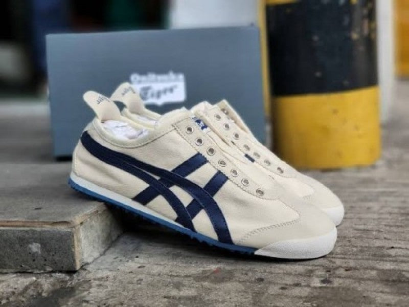 Onitsuka Tiger Mexico 66 Slip On BEIGE NAVY BLUE (FIX)