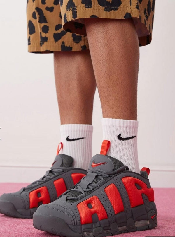 Nike Air More Uptempo DARK GREY LIGHT CRIMSON