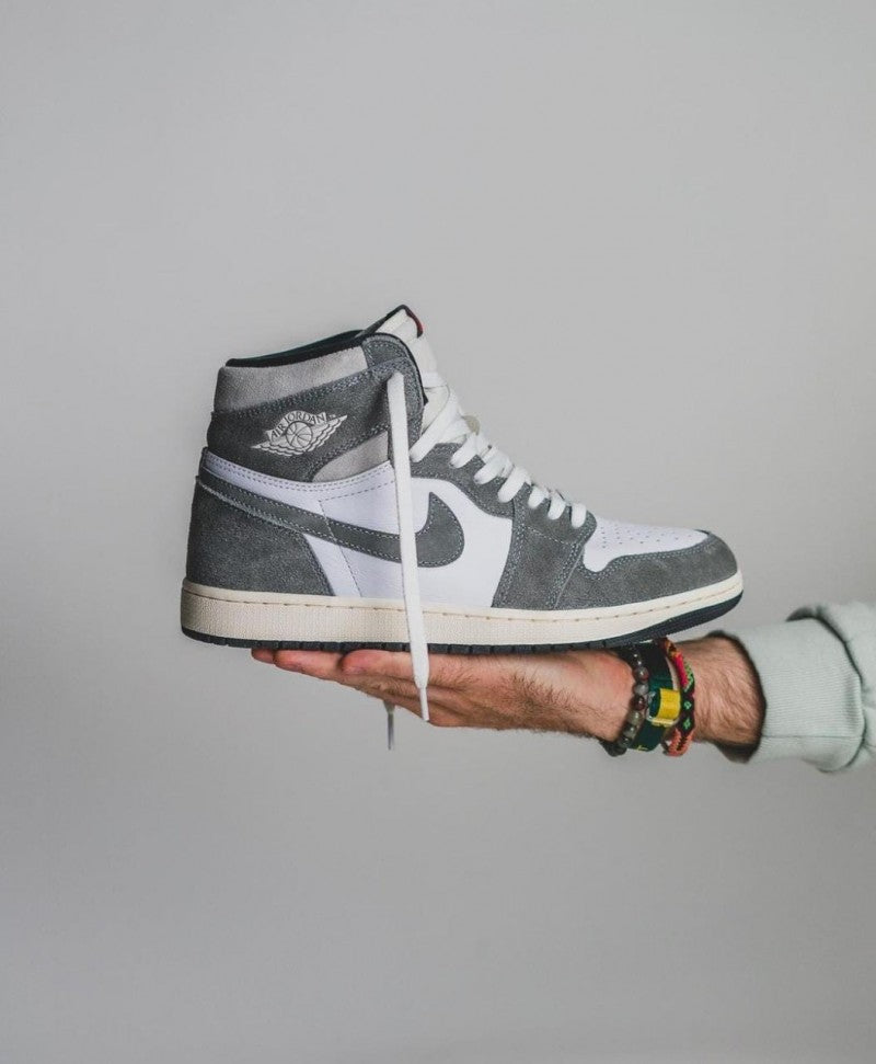 Nike Air Jordan 1 WASHED BLACK SEMI UA With Same OG BOX
