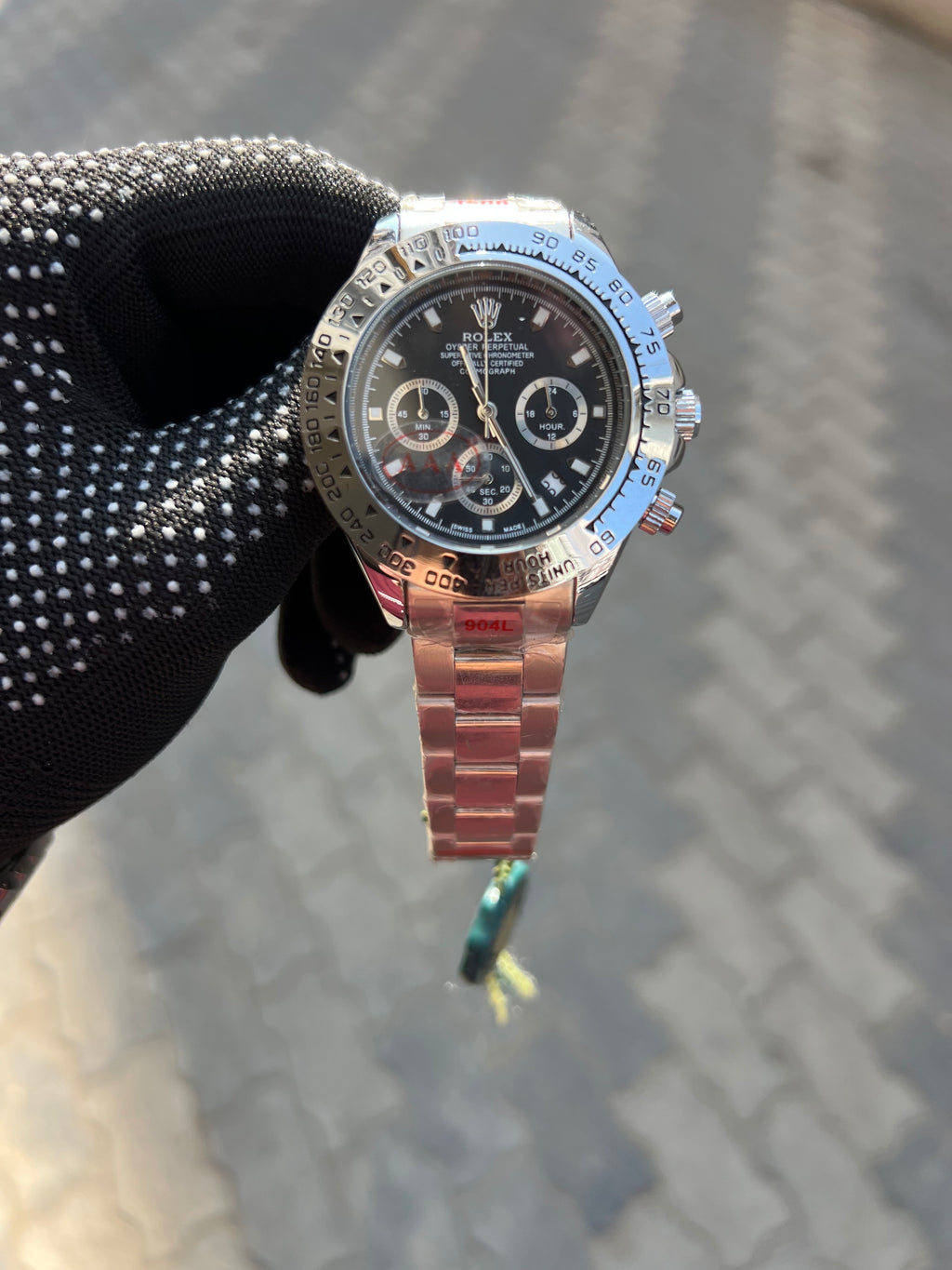 Rolex Oyster Perpetual Daytona Silver Black