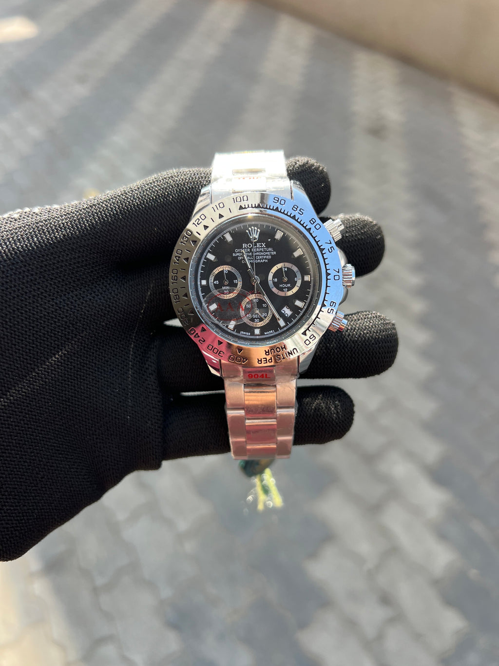 Rolex Oyster Perpetual Daytona Silver Black