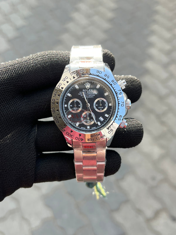 Rolex Oyster Perpetual Daytona Silver Black