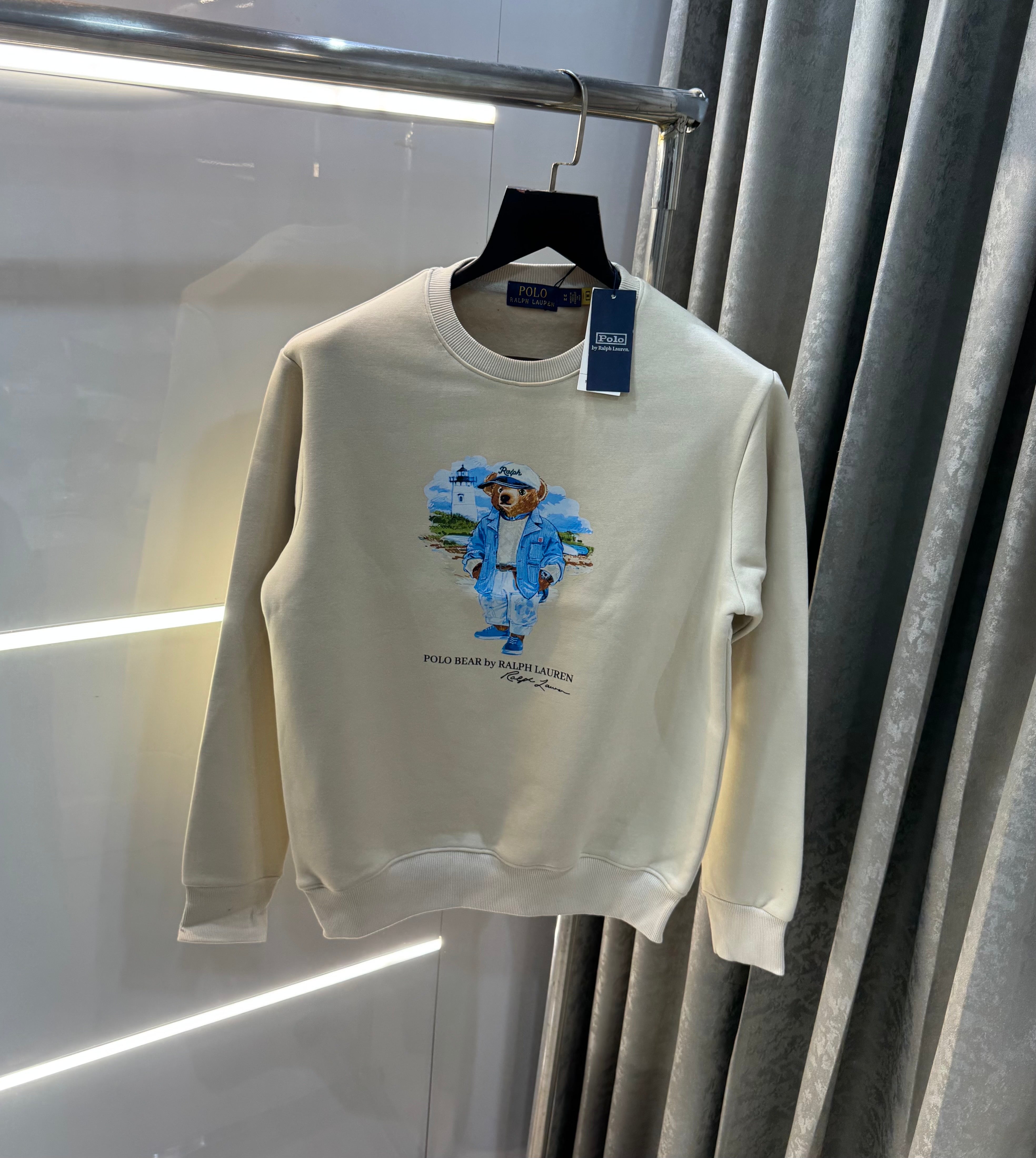 Ralph  Lauren Cream Teddy Edition Imported Sweatshirt Secondary image