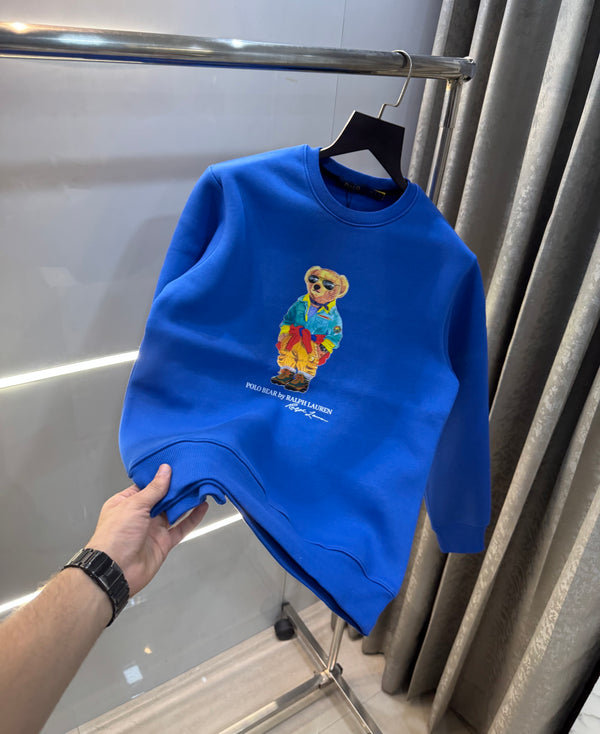 Ralph  Lauren Blue Teddy Edition Imported Sweatshirt