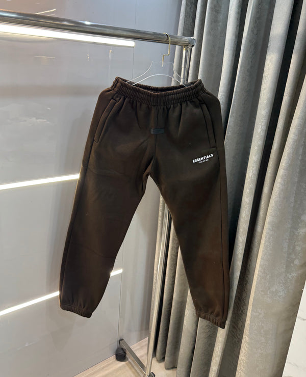 Essential Fog Dark Brown Imported Premium Jogger