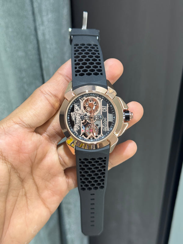 Jacob & Co. Copper Black CR7 Ronaldo Premium Quartz Watch