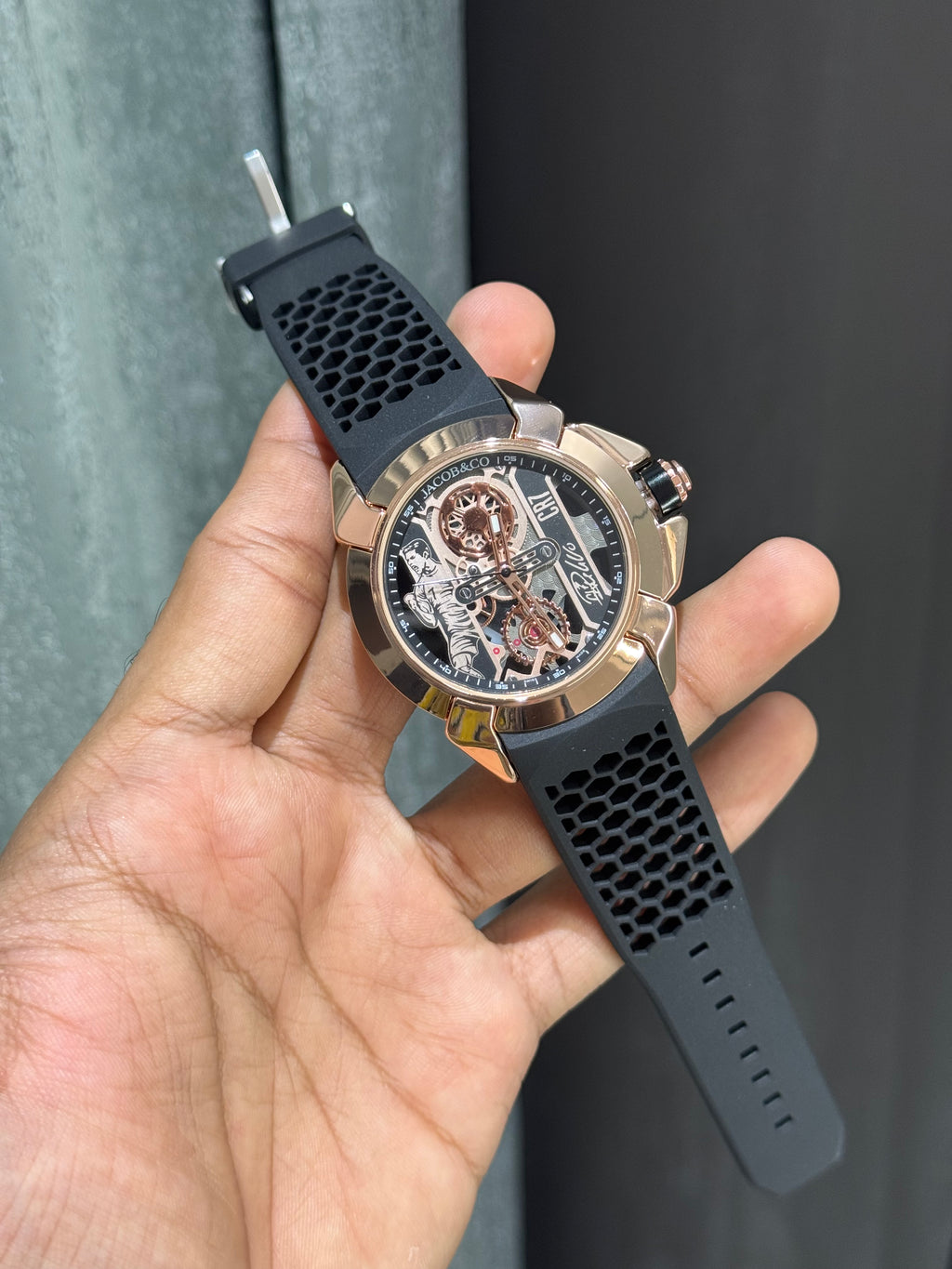 Jacob & Co. Copper Black CR7 Ronaldo Premium Quartz Watch