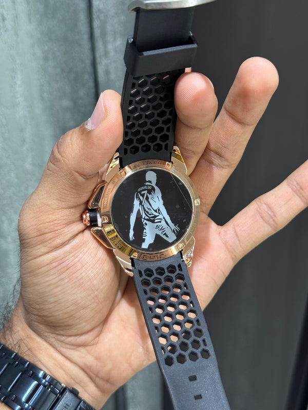 Jacob & Co. Copper Black CR7 Ronaldo Premium Quartz Watch