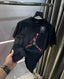 @!R J0RDan . Black Logo Print Imported T-Shirt