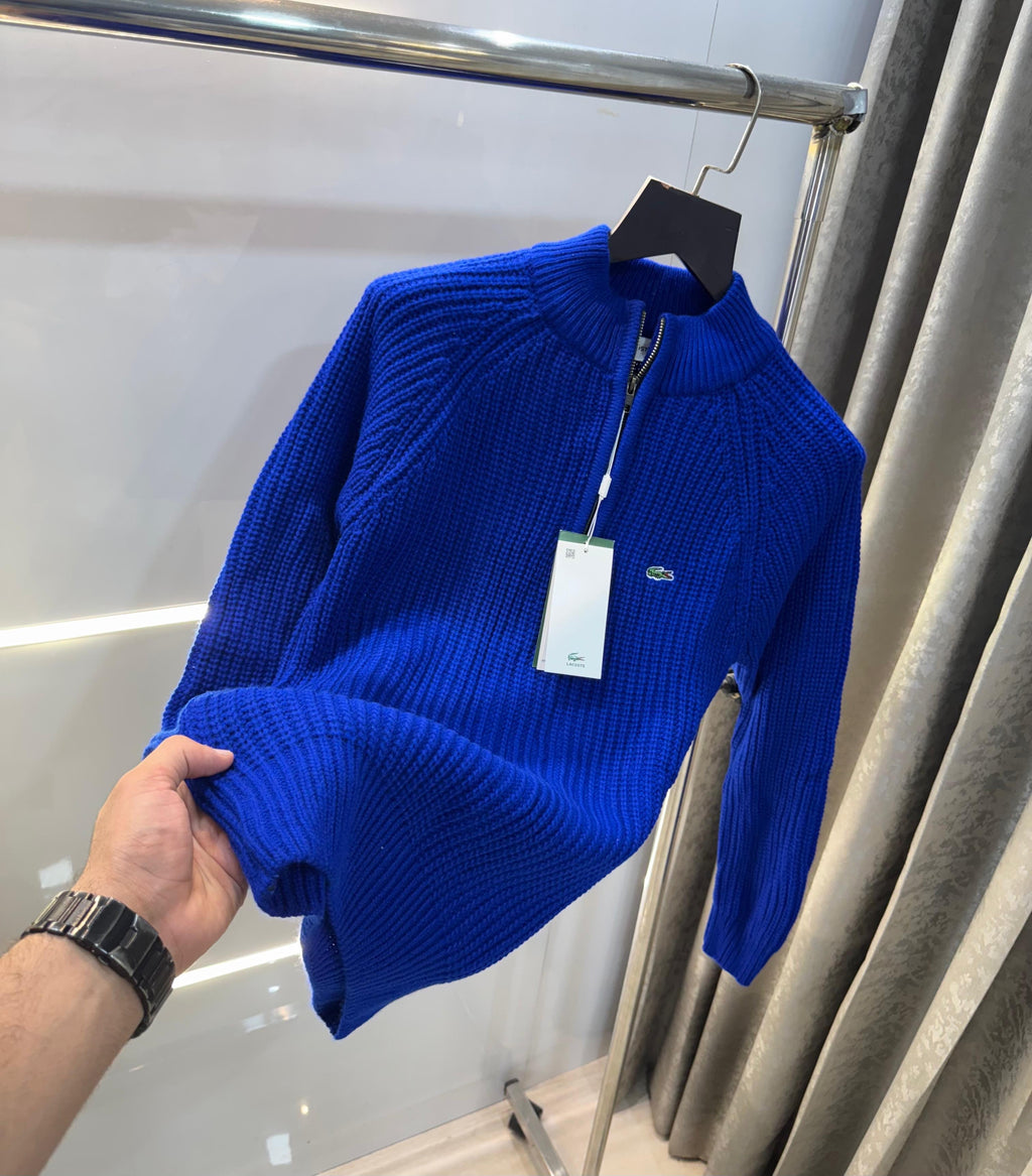 Lacost e blue  Embroidery Logo Imported Knitted Premium Pull Over