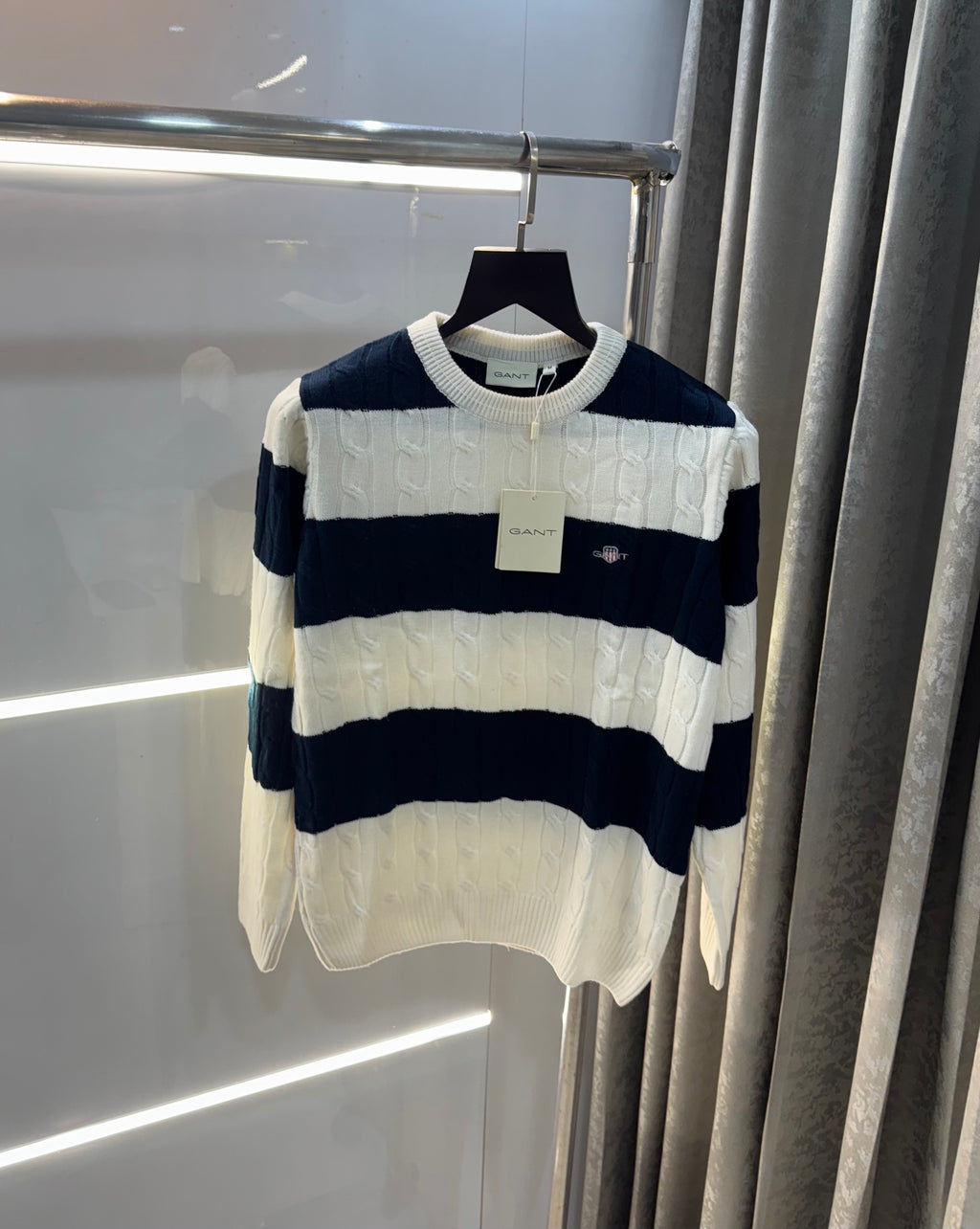 Gant Black Logo Work Imported Knitted Pull Over