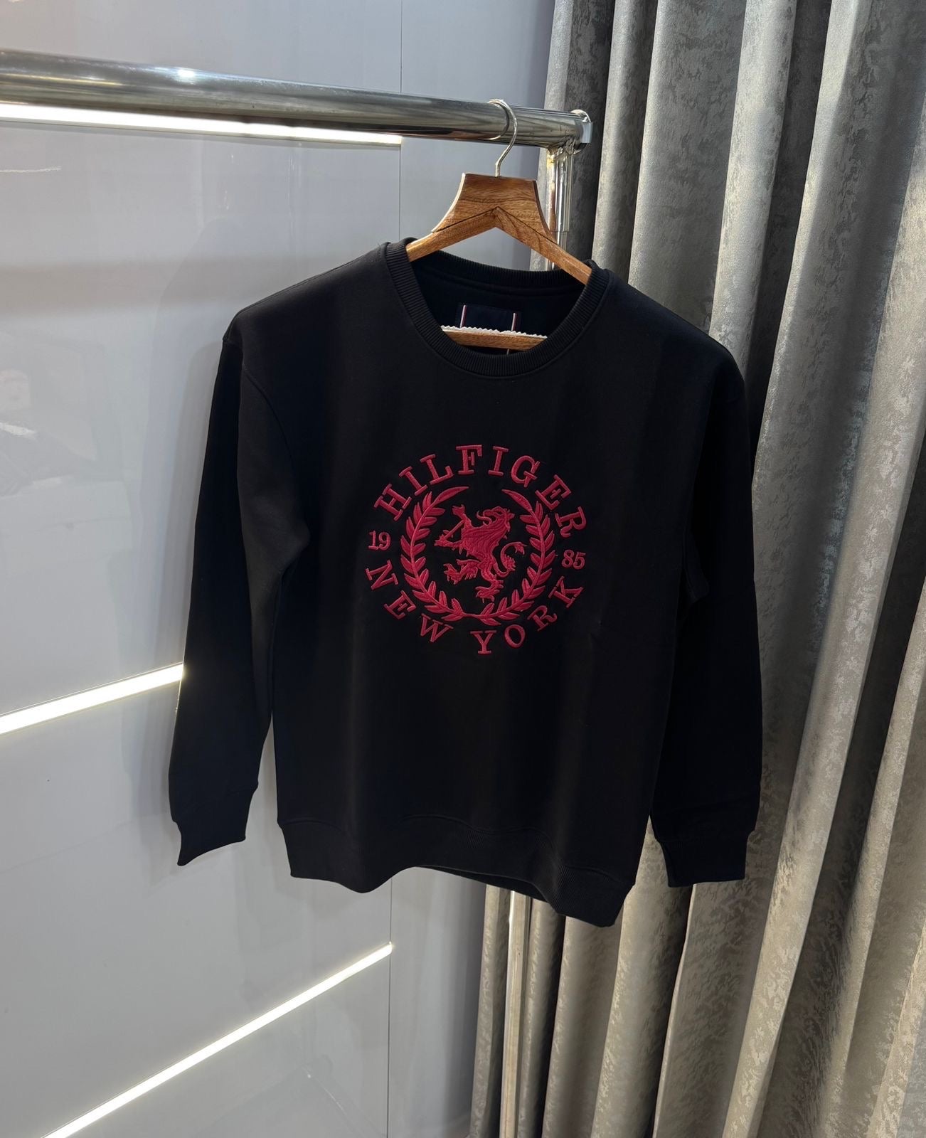 Tommy  Hilfiger Black Embroidery Logo Premium Sweatshirt Secondary image