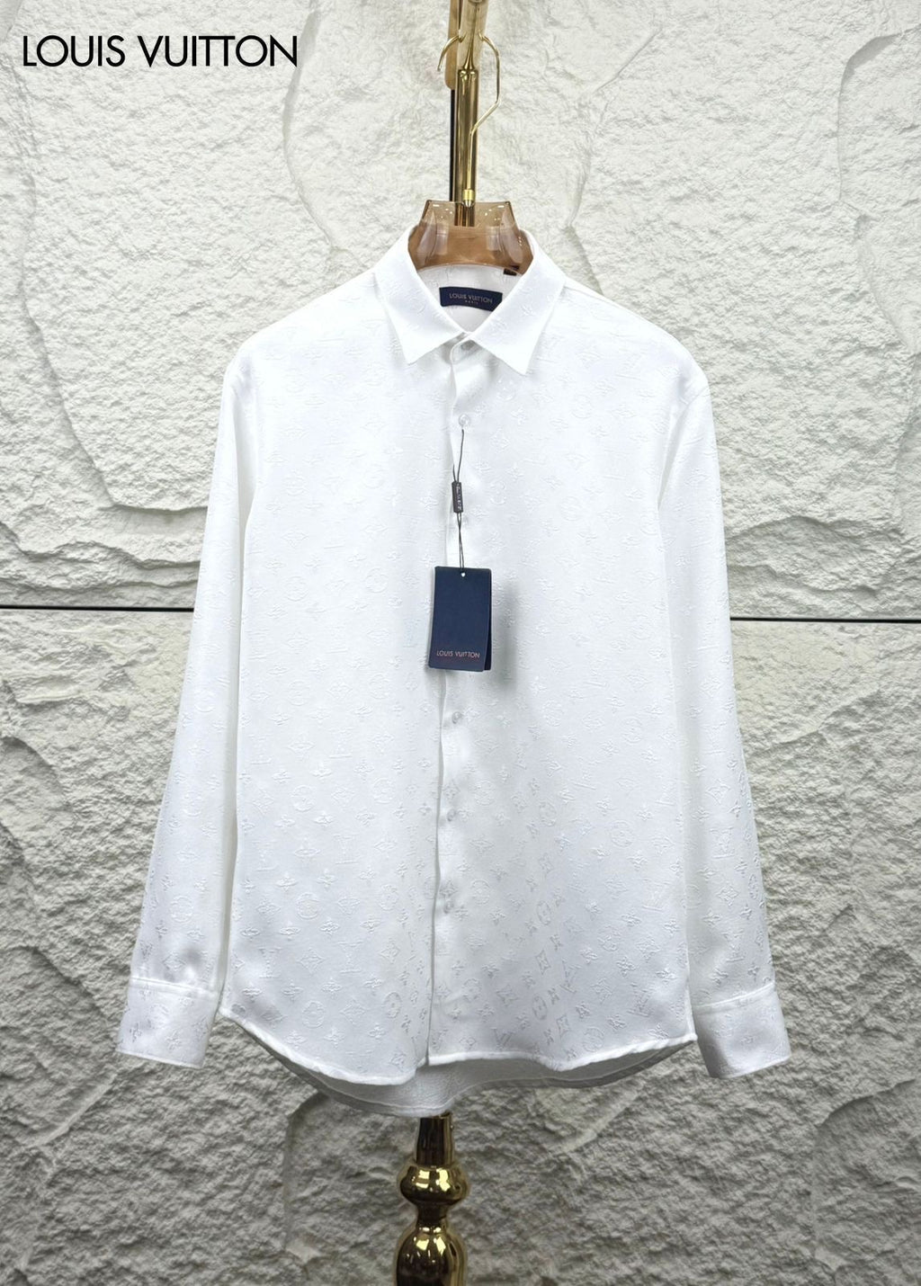 Louis  Vuitton Wahit MonogR..am! Lu...x..ury Shirt With Premium Box Packing And Carry Bag