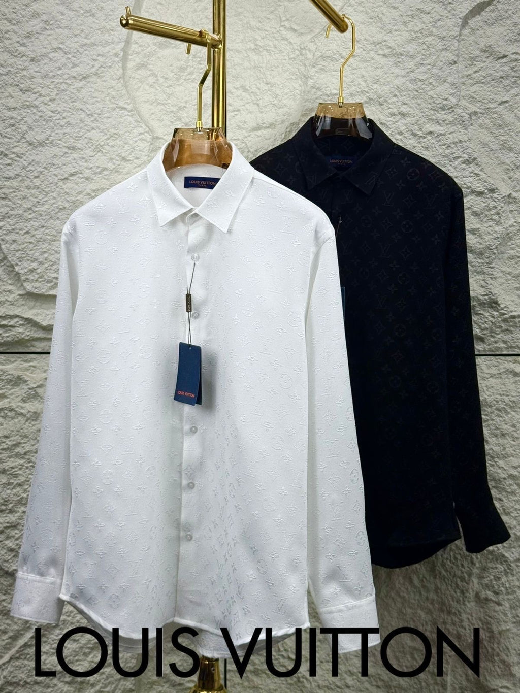Louis  Vuitton Wahit MonogR..am! Lu...x..ury Shirt With Premium Box Packing And Carry Bag