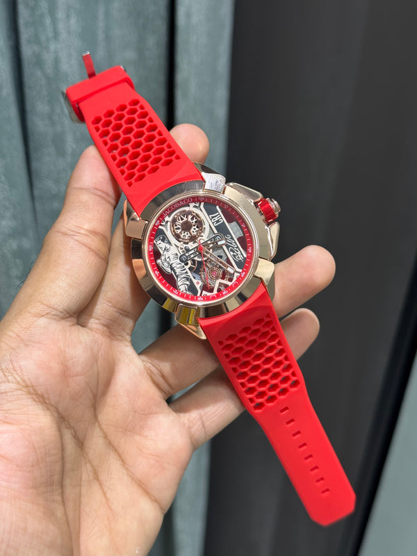 Jacob & Co. Copper Red CR7 Ronaldo Premium Quartz Watch