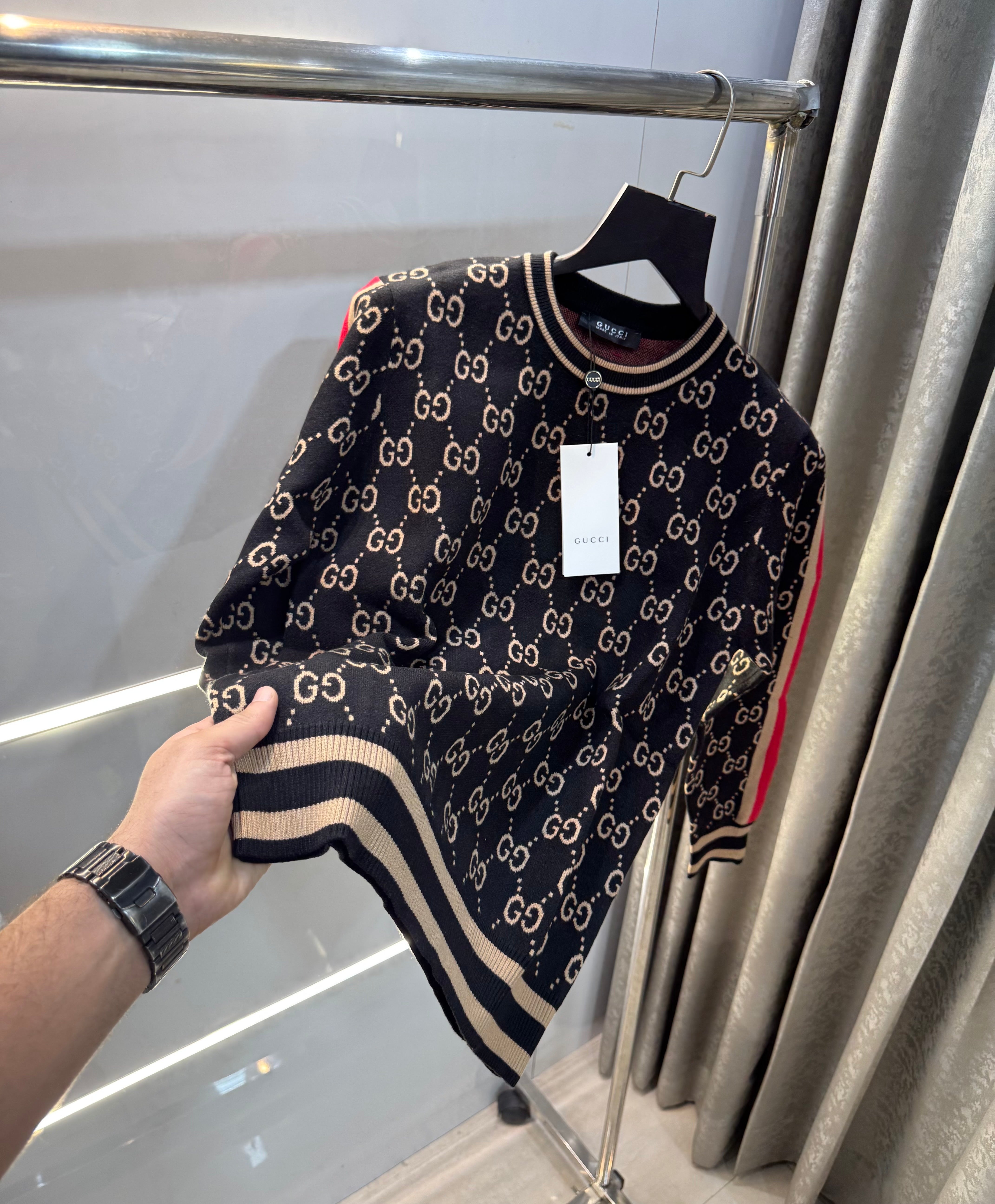 Gucc i Black Designer Imported Knitted Pull Over Main image