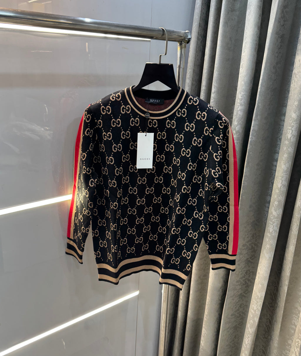 Gucc i Black Designer Imported Knitted Pull Over