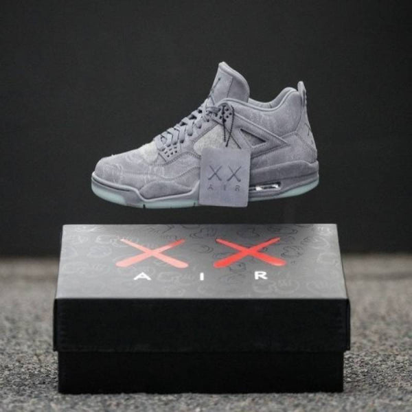 Jordan Retro 4 Kaws Cool Grey Glow In Dark Semi UA