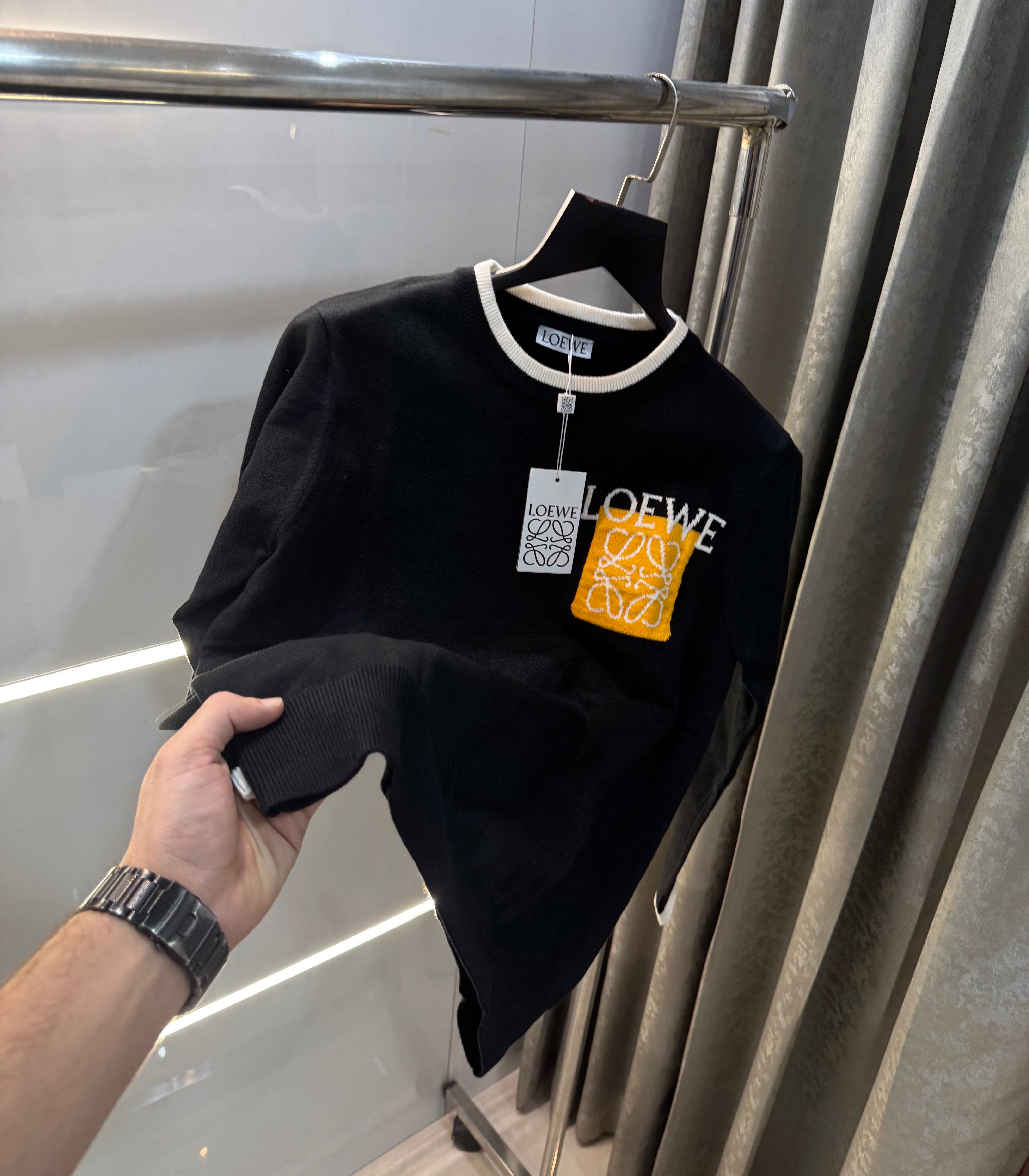 Loew e Black Imported Knitted Pull Over Main image