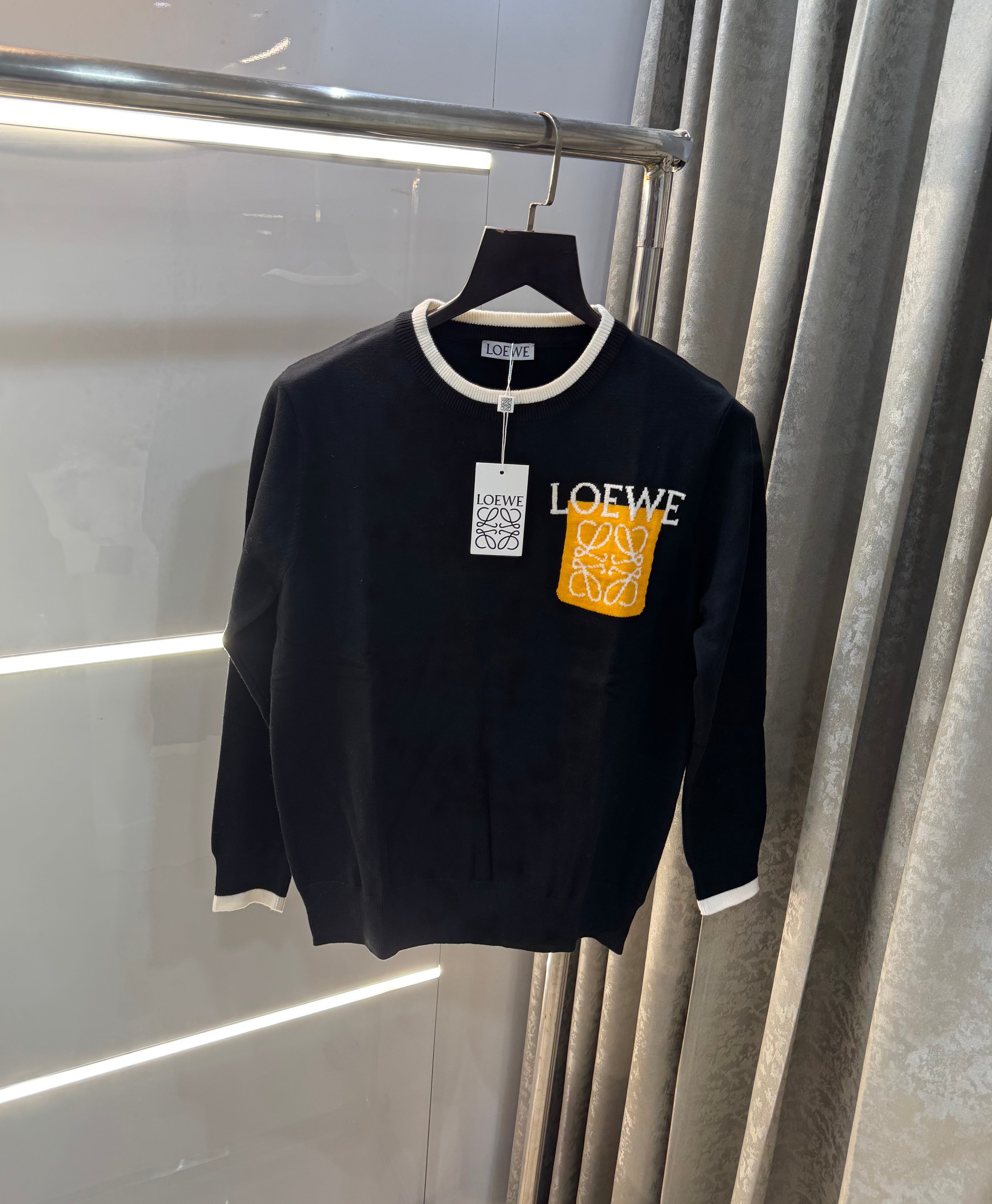 Loew e Black Imported Knitted Pull Over Secondary image