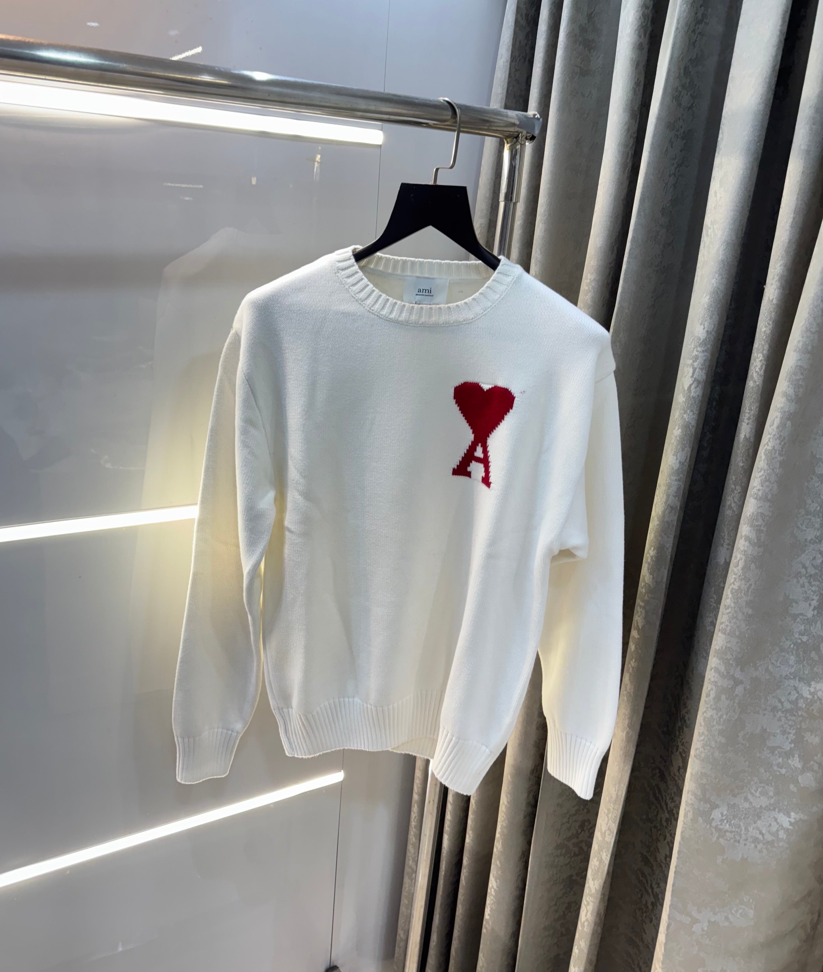 Ami Paris White Premium Imported Sweatshirt