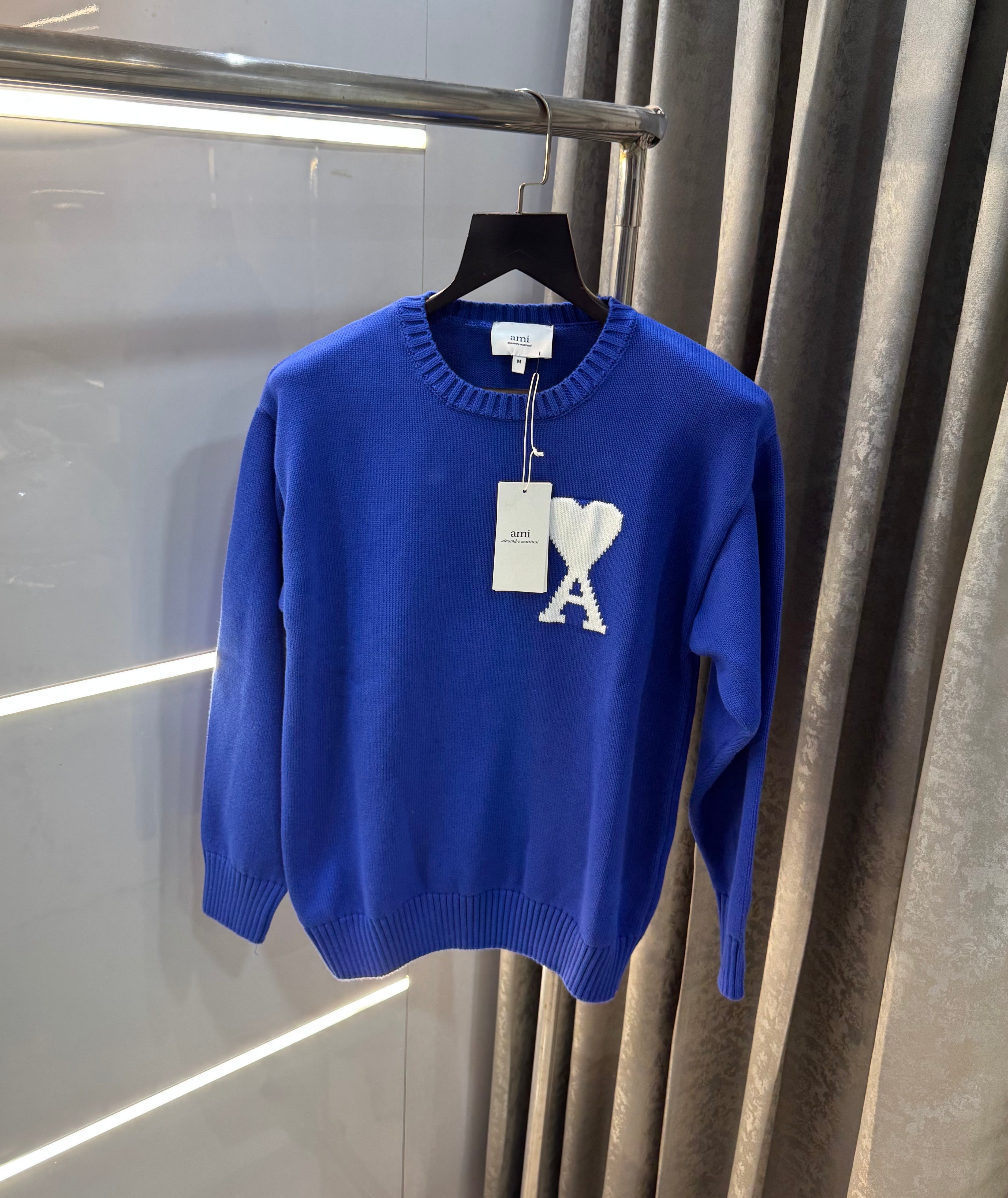 Ami Paris Blue Premium Imported Sweatshirt