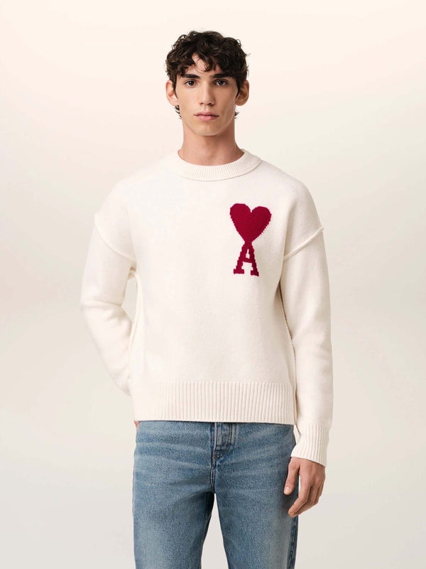 Ami Paris White Premium Imported Sweatshirt