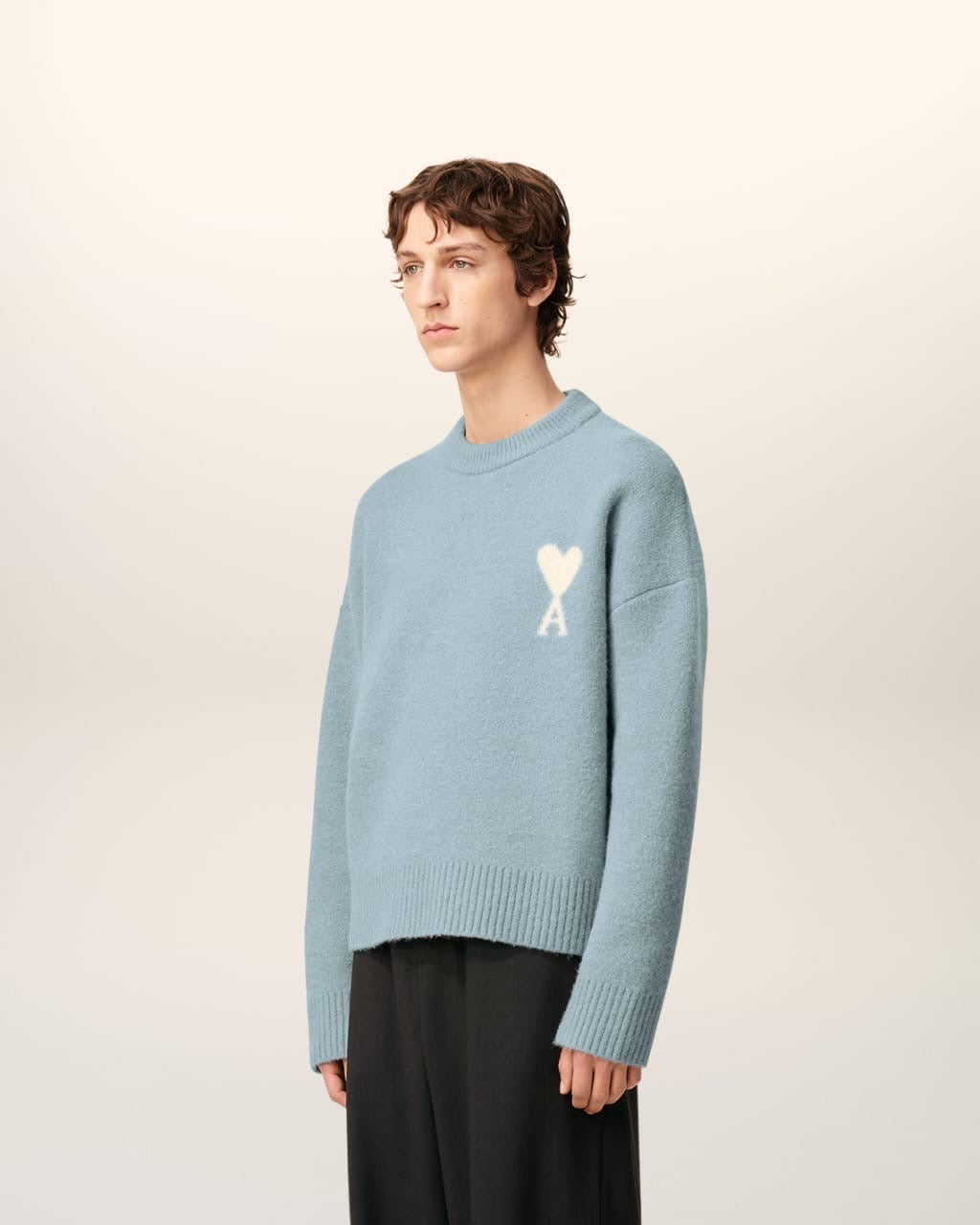 Ami Paris Sky Blue Premium Imported Sweatshirt