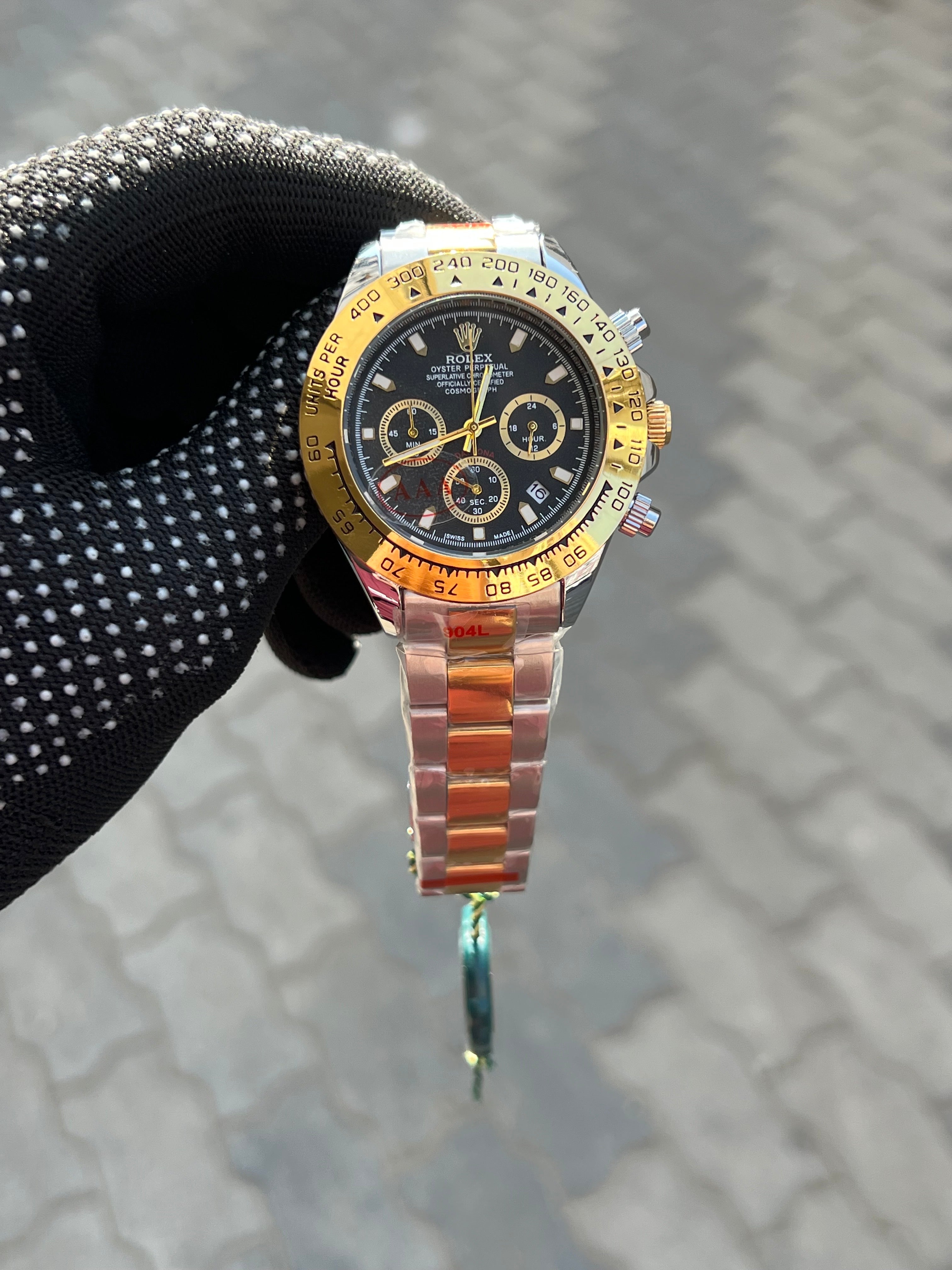 Rolex Oyster Perpetual Daytona Two Tone Black