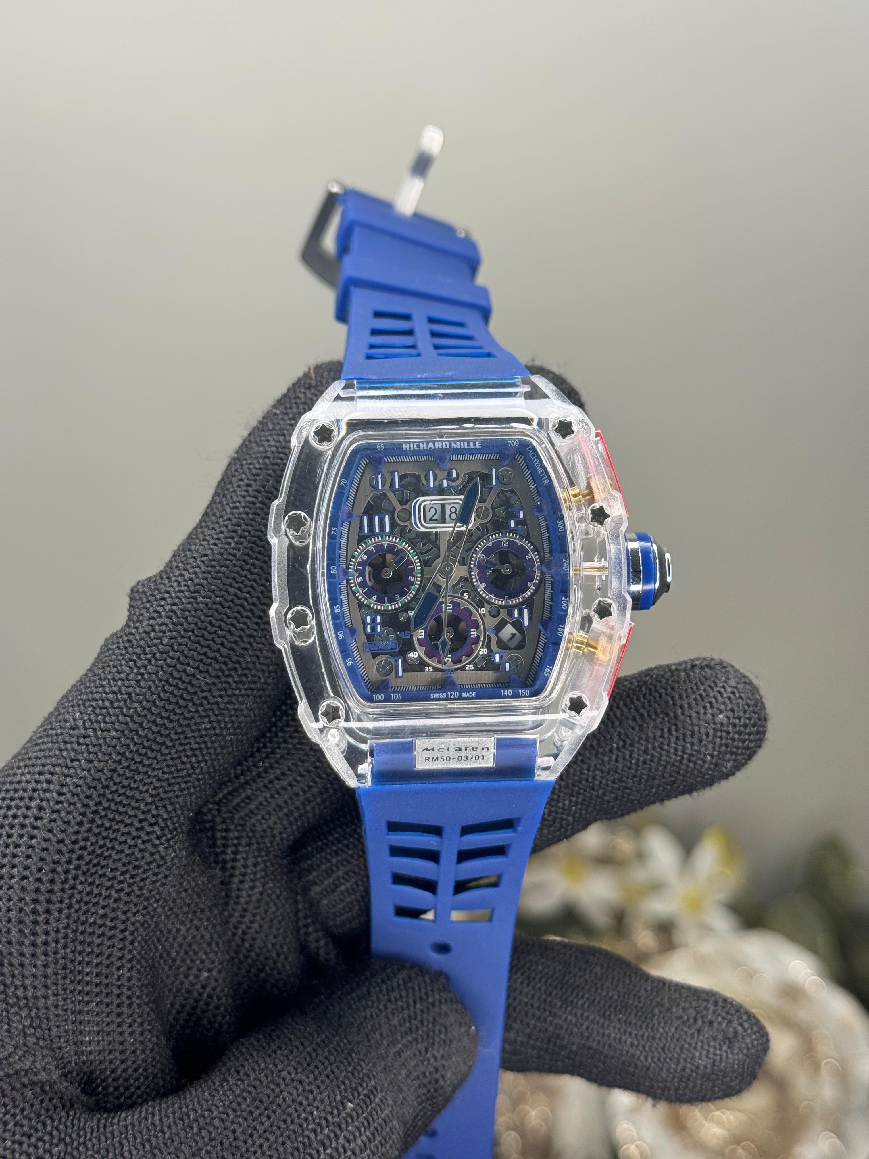 Richard Mille mcL4Ren. Blue Chronograph Special Edition Watch