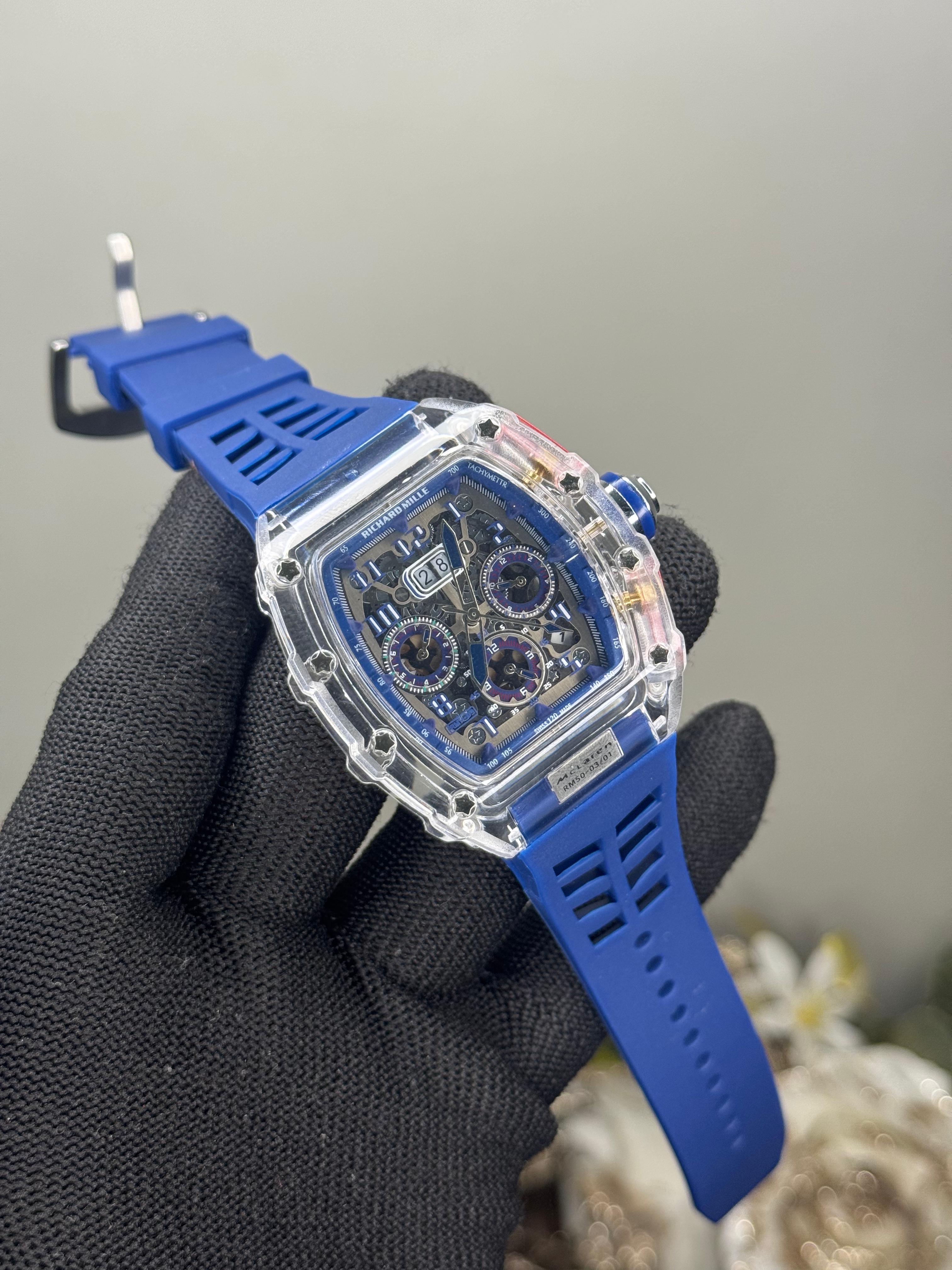 Richard Mille mcL4Ren. Blue Chronograph Special Edition Watch