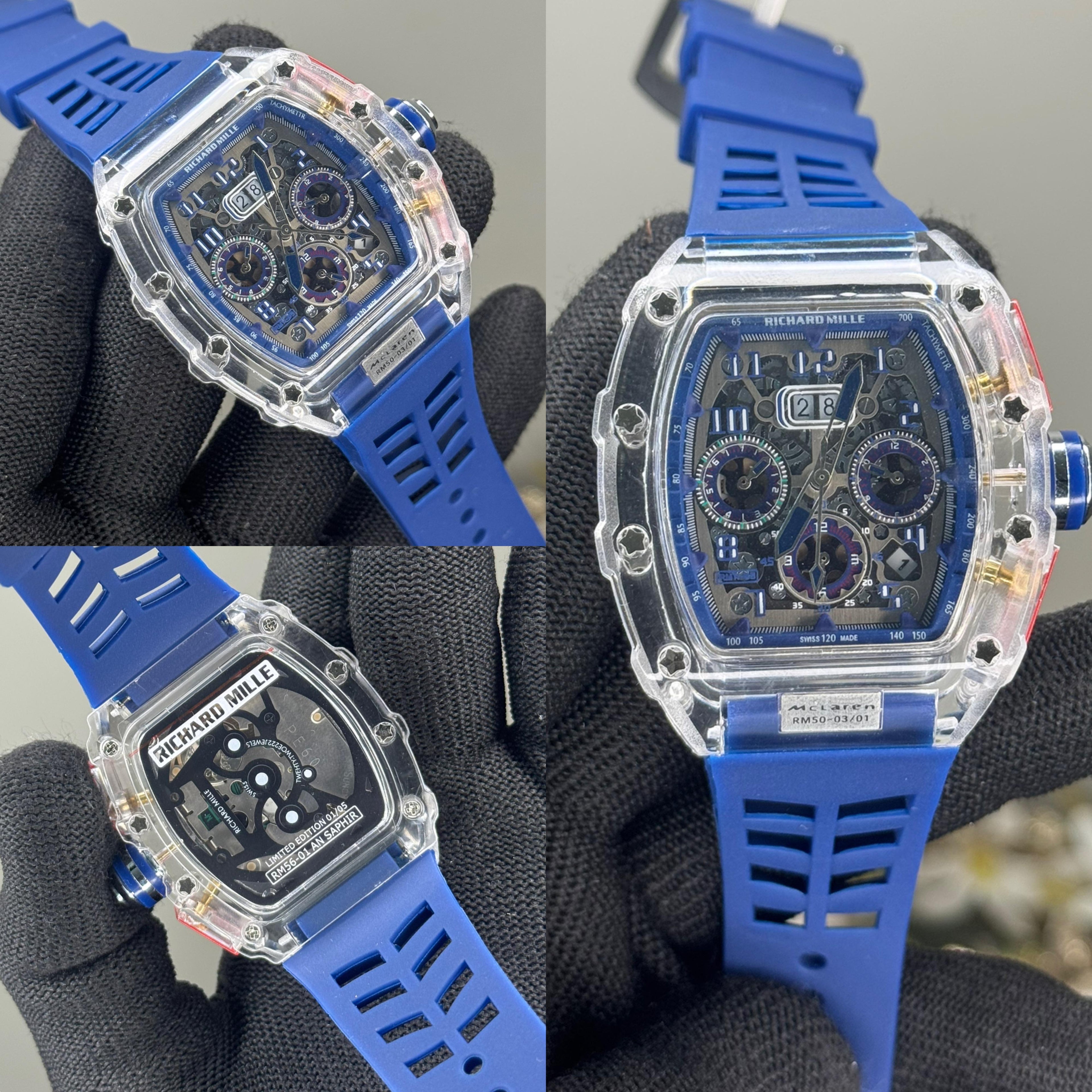 Richard Mille mcL4Ren. Blue Chronograph Special Edition Watch