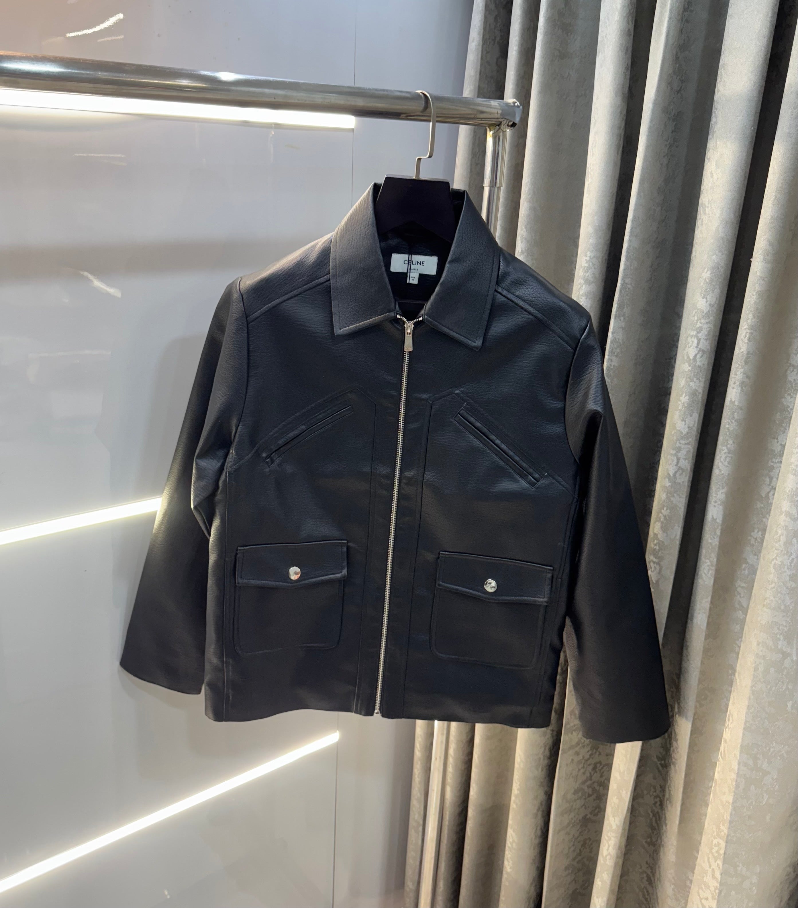 Celin e Black Imported Premium Leather Jacket