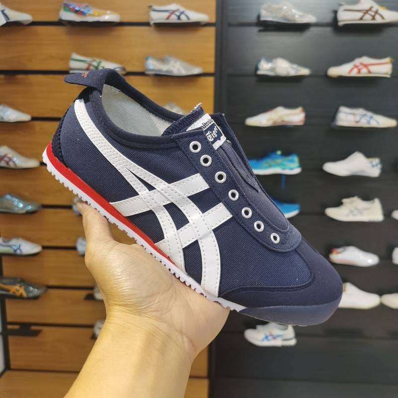 Onitsuka Tiger Sneakers Mexico 66 Slip On NavyOFF White For Men D-1778