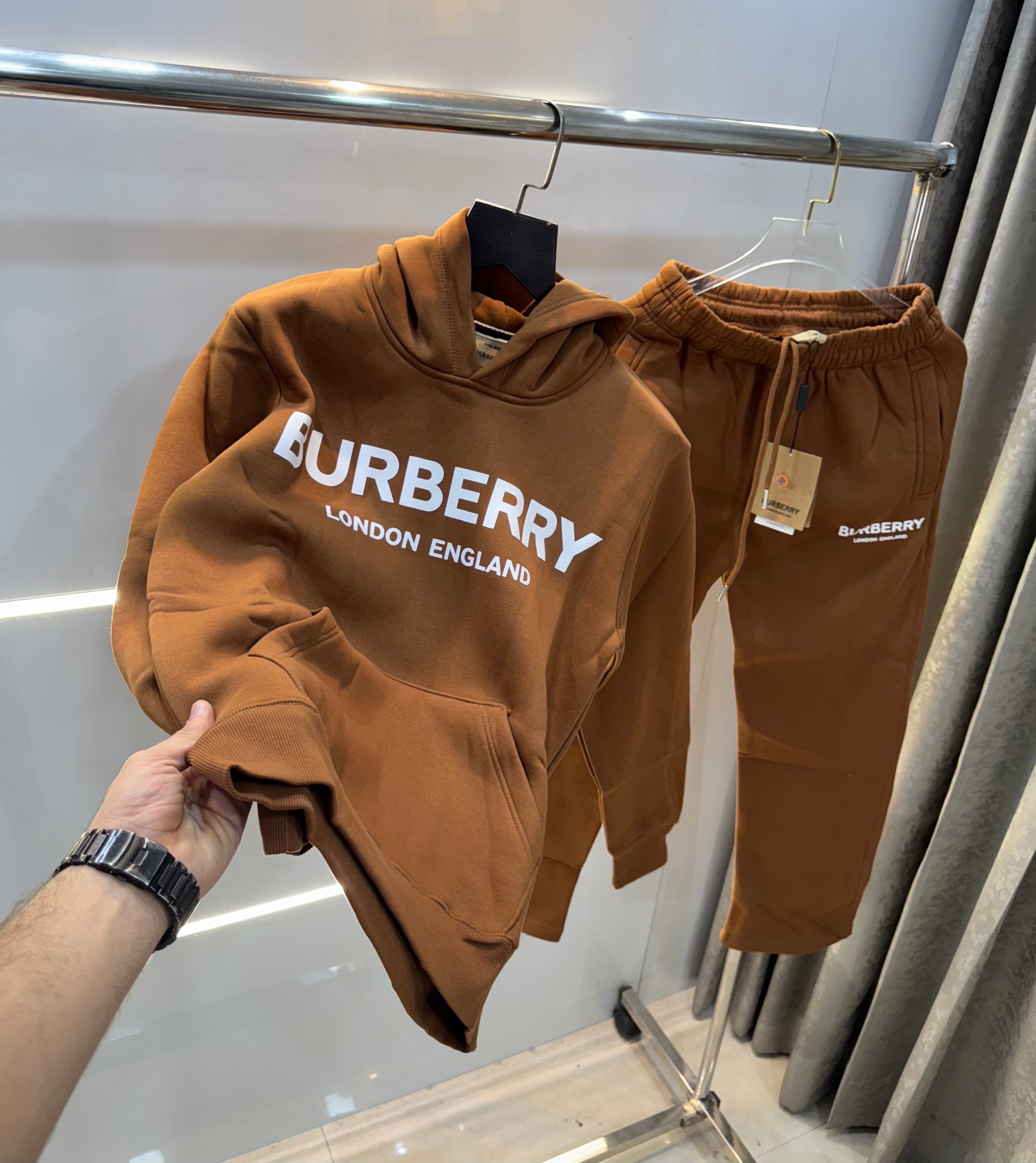 Burberr y Brown Logo Print Imported Tracksuit Main image