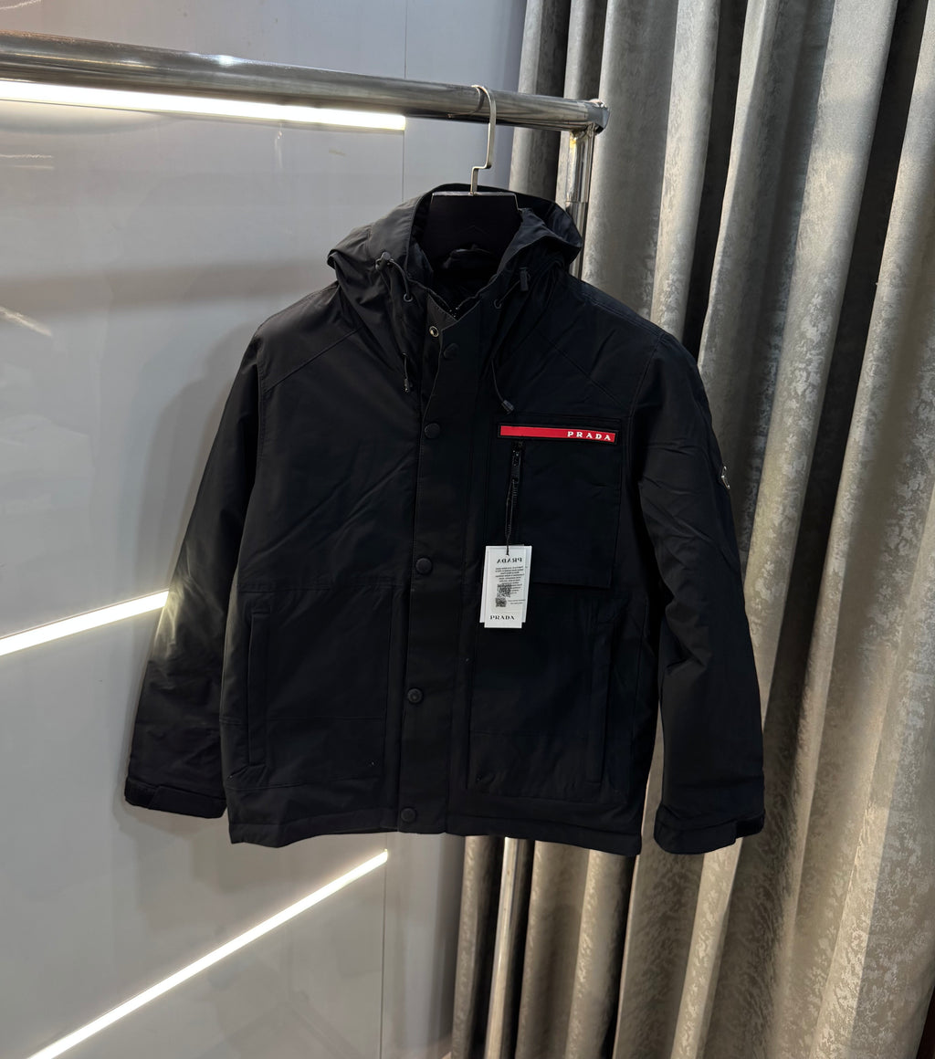 Prad a Milano Black Imported Puffer Jacket